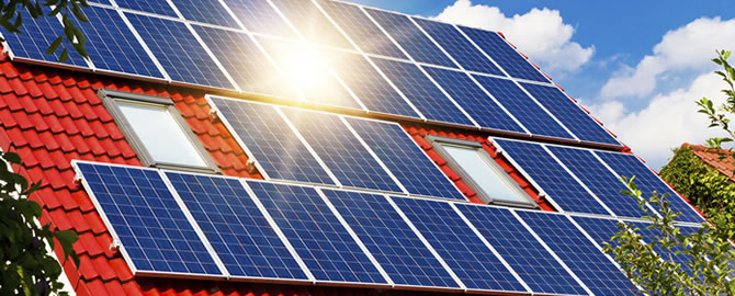 Verticaal geplaatste zonnepanelen